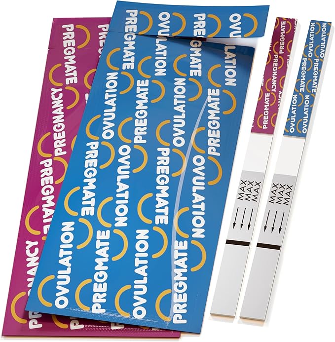 Pregmate 50 Ovulation and 20 Pregnancy Test Strips Predictor Kit