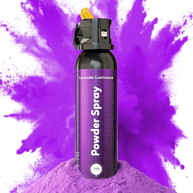 Purple Smoke Bomb Powder Cannon Gender Reveal Fire Extinguisher Biodegradable| Launches 25ft | 10 Second Spray | Holi Color Decorations for Photoshoots, Festivals, Celebrations | TUR Party Supplies