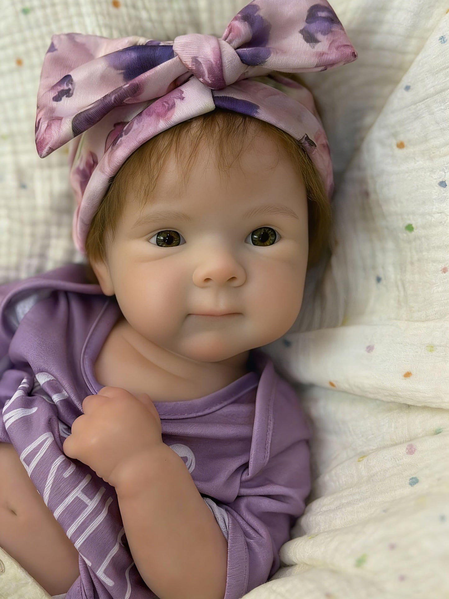 Aniiyy 18Inch 6.39lbs Full Silicone Baby Doll Can Open Mouth Soft Silicone Anatomically Correct Reborn Girl Dolls with Hand Rooted Hair - Bettie