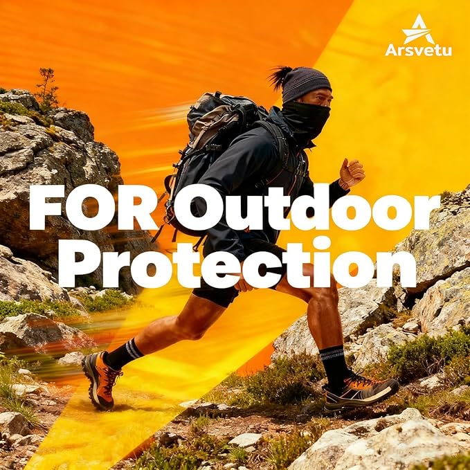 6 Pack Neck Gaiter, UV Protection Cooling Breathable Face Mask, Hiking Scarf for Men Women