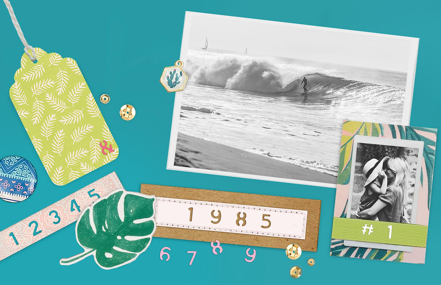 We R Memory Keepers Number Punches Set, Pair with Punch Board, Mix and Match Numbers, for Crafting, Scrapbooking, DIY Projects, Journaling, Cardmaking, and More