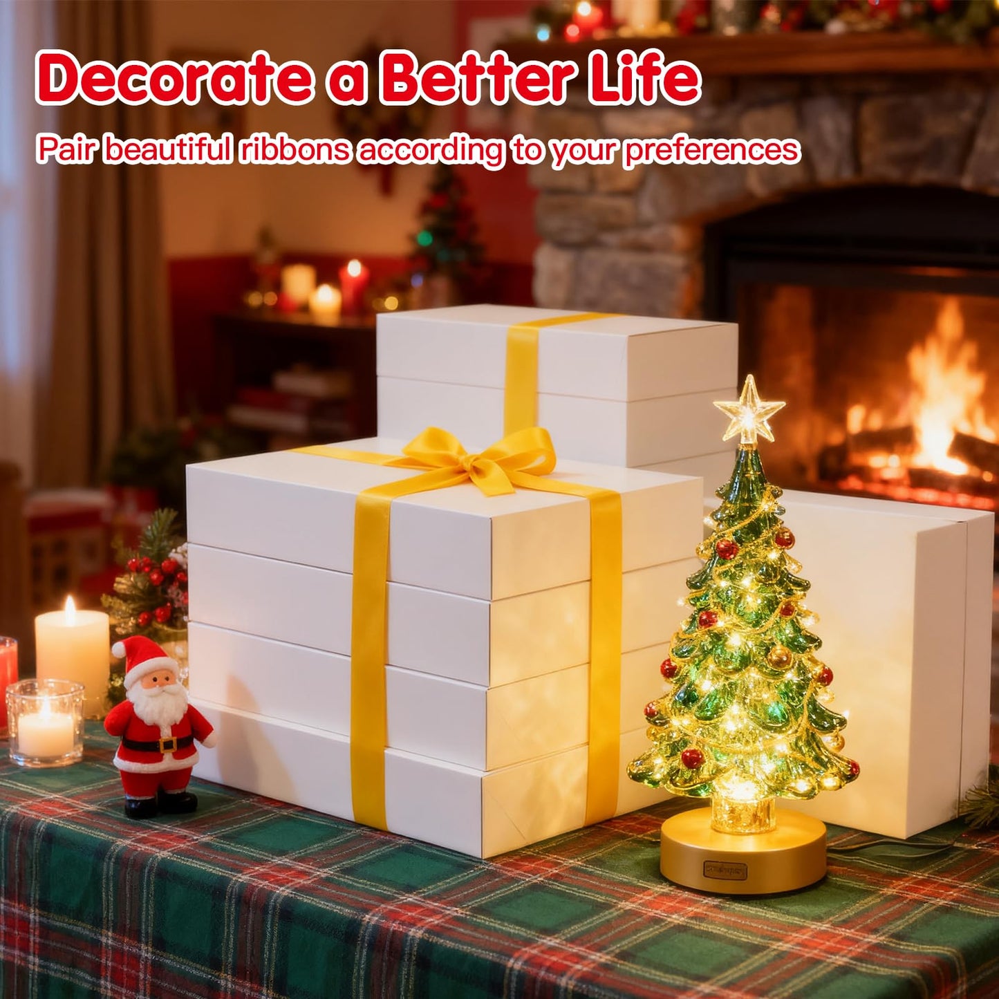 Breeze Touch 30 Pack 17" Christmas Gift Boxes with Lids for Presents, White Shirt Gift Wrapping Present Boxes for Clothes,Shirts,Robes,Sweaters and Socks