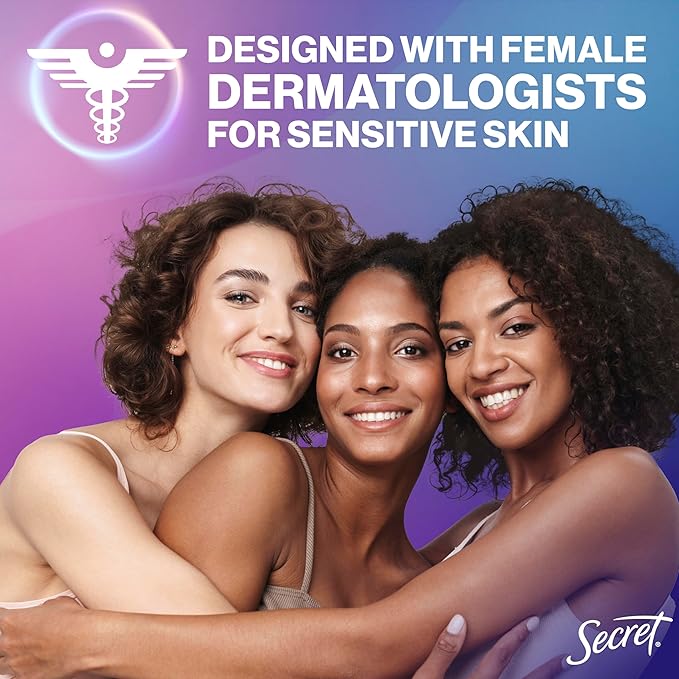 Secret Whole Body Deodorant For Women Stick, Spray & Cream Regimen Pack, Peach & Vanilla Scent, Aluminum Free Deodorant, 72 HR Odor Protection, 2.4 oz. 3 oz, 3.5 oz