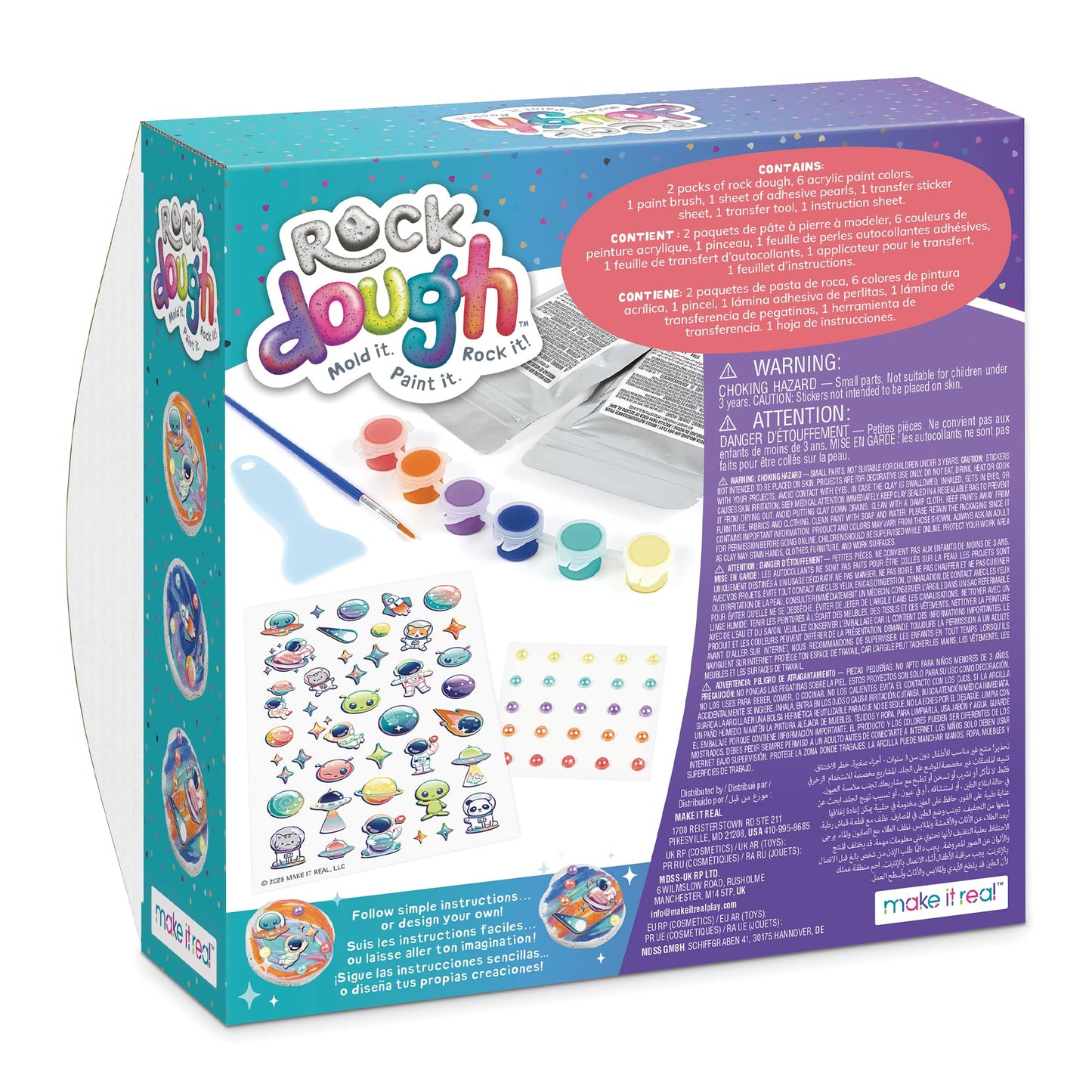 Make It Real Rock Dough Cosmic Creations Rock Molding Air-Dry Clay