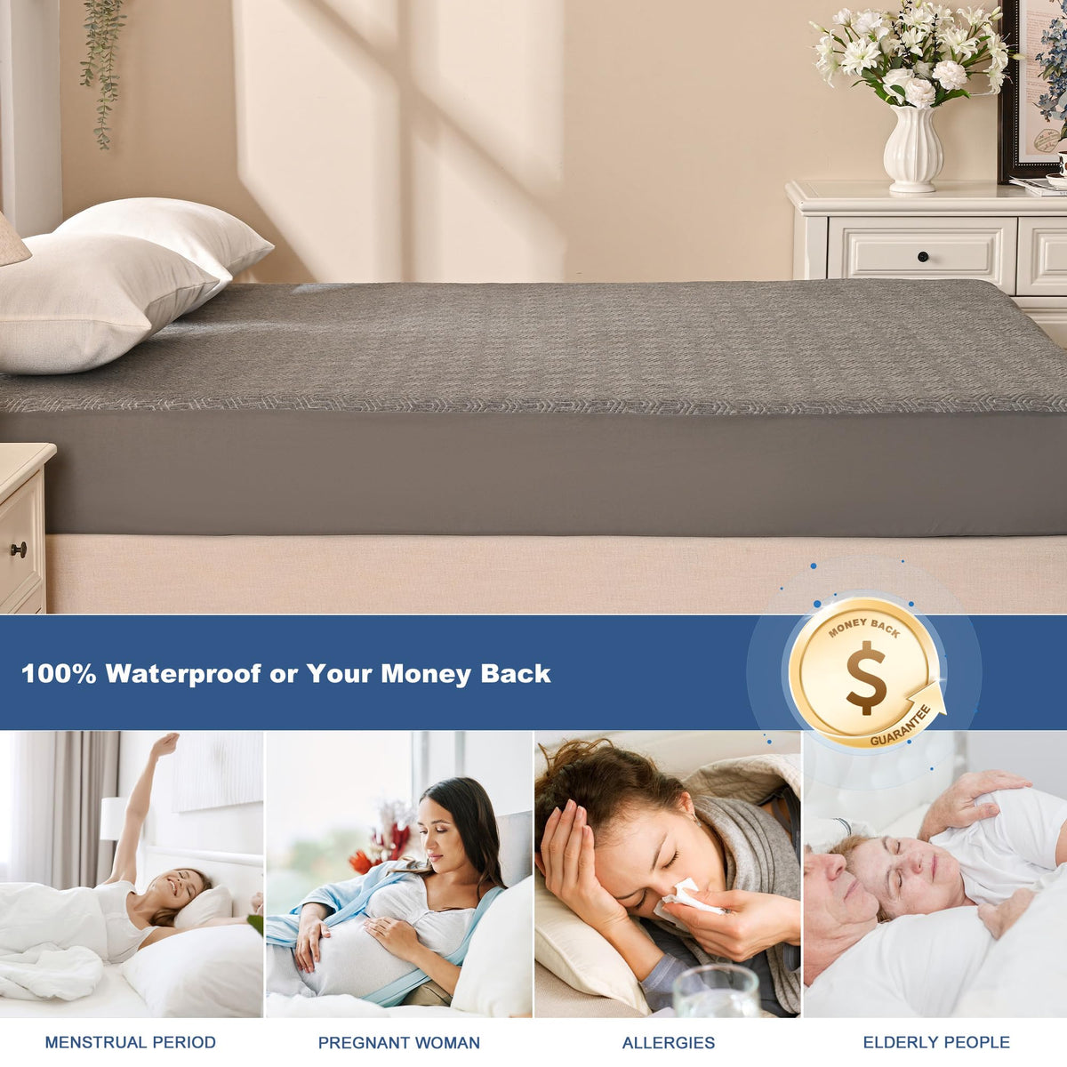 Cal King Mattress Cover Waterproof