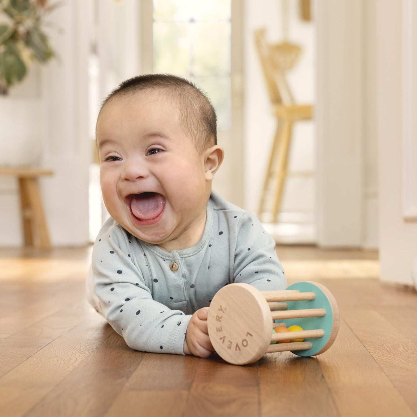 Lovevery, Montessori Rolling Rattle, Baby Rattle Starting at 12 Weeks