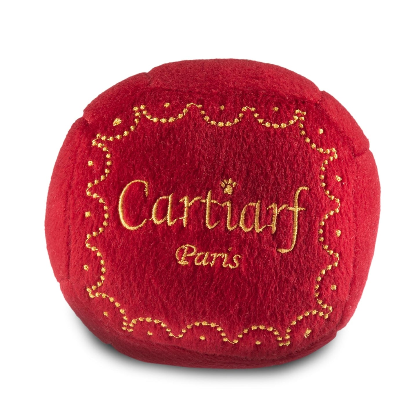 Dog Diggin Designs Cartiarf Plush Dog Toy Box | Luxury-Inspired Parody Designer Gift Box with Squeaker, Soft Plush Interactive Dog Toy – Thinking Outside The Box