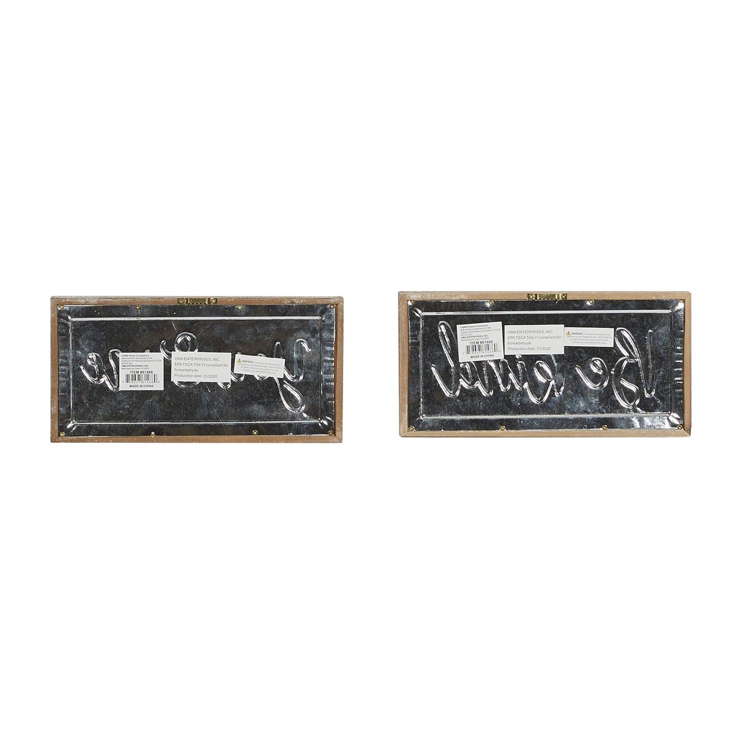 Deco 79 Wall Decor, S/2 12" W, 6" H, Brown