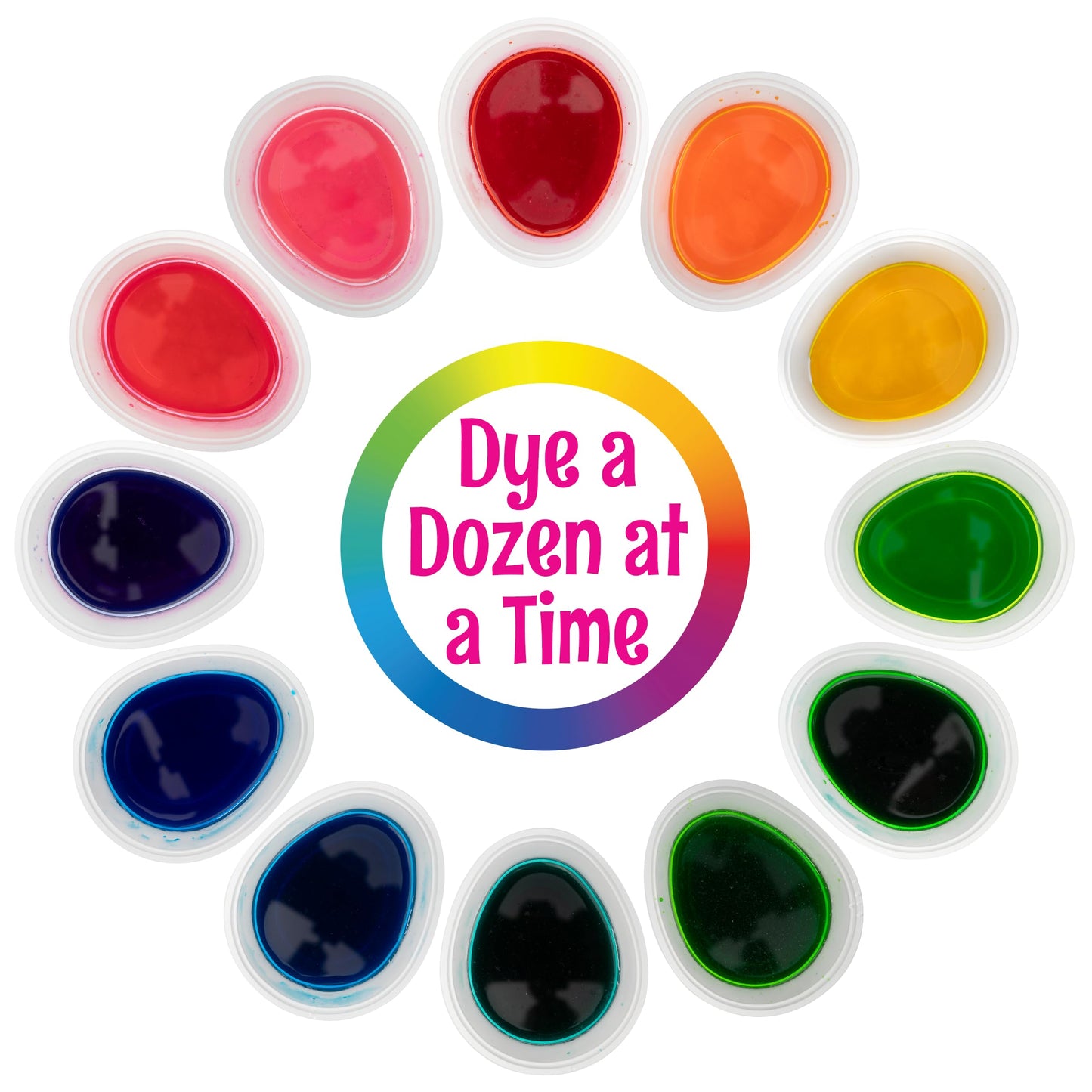 PAAS Megga Color Cups Egg Decorating Kit: Dye 12 Eggs at The Same Time!