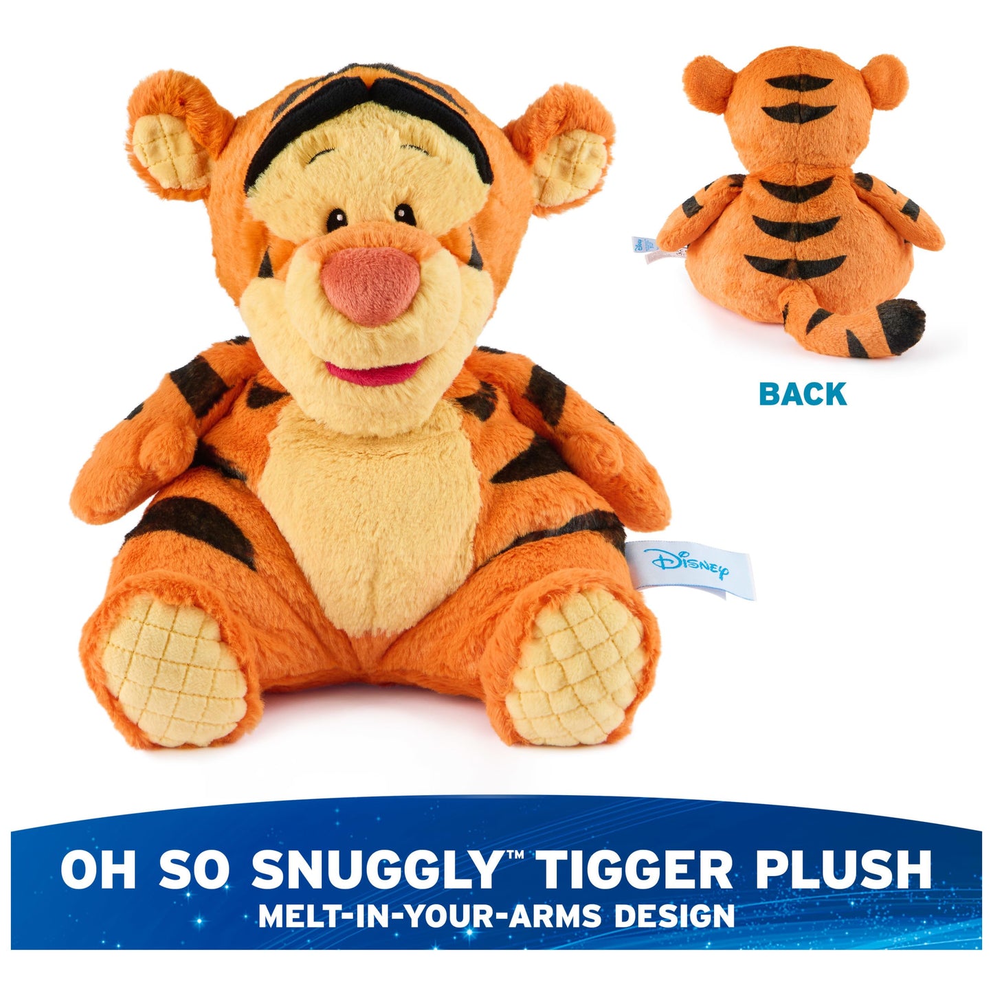GUND Disney Official Tigger Oh So Snuggly Plush, Winnie the Pooh, Tigger Tiger Stuffed Animal for Ages 1 and Up, Orange, 12.5”