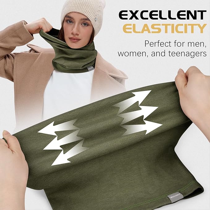 Neck Gaiter Winter Neck Warmer for Men & Women Windproof Face Mask for Cold Weather Breathable Ski Face Cover Scarf