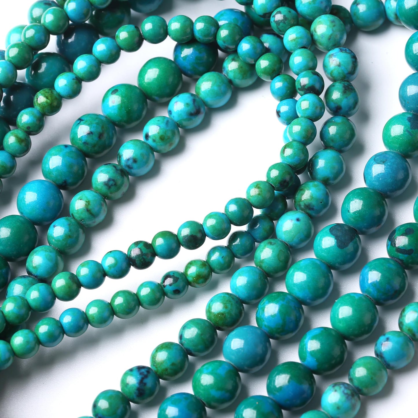 10MM Phoenix Stone Beads Round Loose Beads Natural Gem Beads Crystal Energy Stone Beads for Jewelry Making DIY Bracelet Necklace