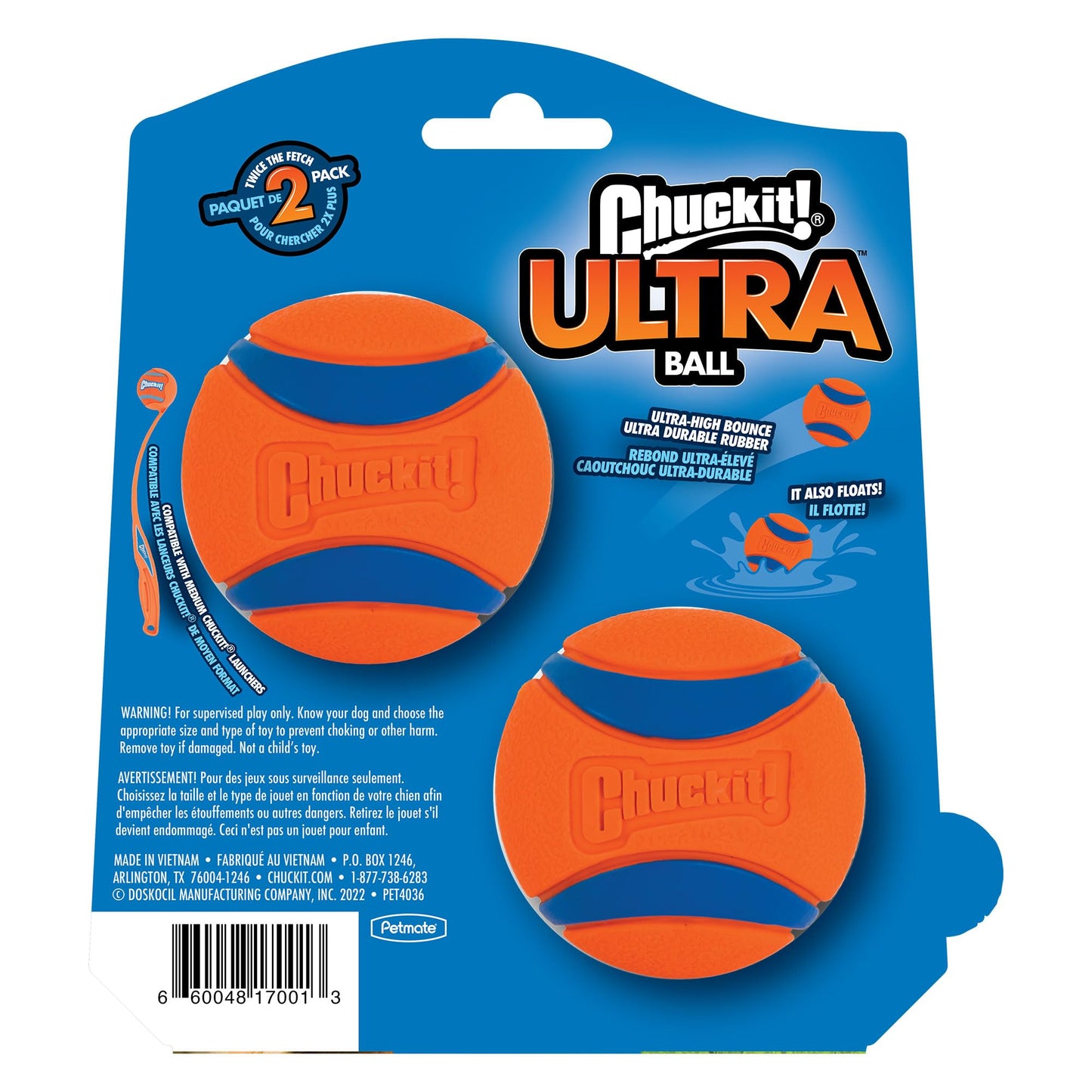 ChuckIt! Medium Ultra Ball, 8 Count