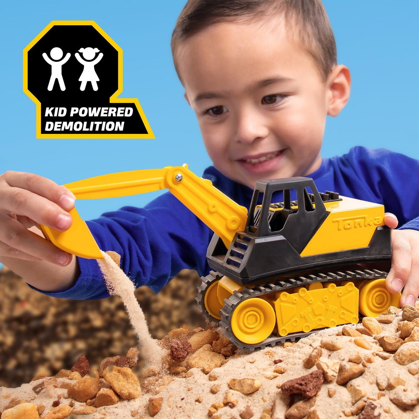 Tonka - Steel Classics Giga Series - Dump Truck & Excavator, 2-Pack - Amazon Exclusive