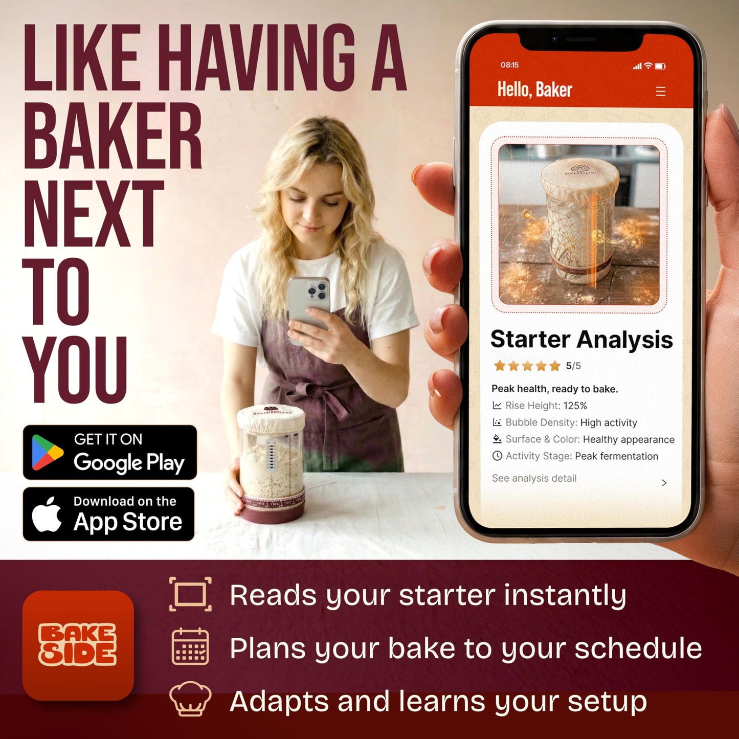 Superbaking Sourdough Starter Kit, 9" Splinter-Free Banneton Bread Proofing Basket Set with Non-Stick Silicone Dough Sling & Glass Starter Jar Kit, Sourdough Bread Baking Supplies, Sourdough Tools