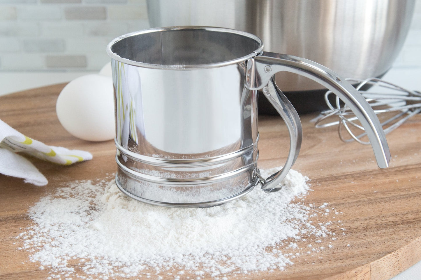 Fox Run Flour Sifter, Stainless Steel, 1-Cup, Metallic