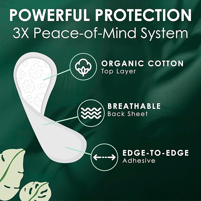 L. Ultra Thin Liners for Women, Regular Coverage, Organic Cotton Top Layer, Unscented Pantiliners, 336 Count