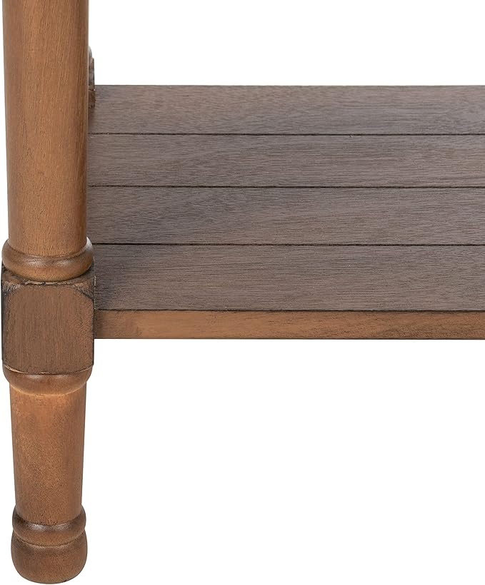 SAFAVIEH Home Collection Primrose Brown 3-Drawer Console Table