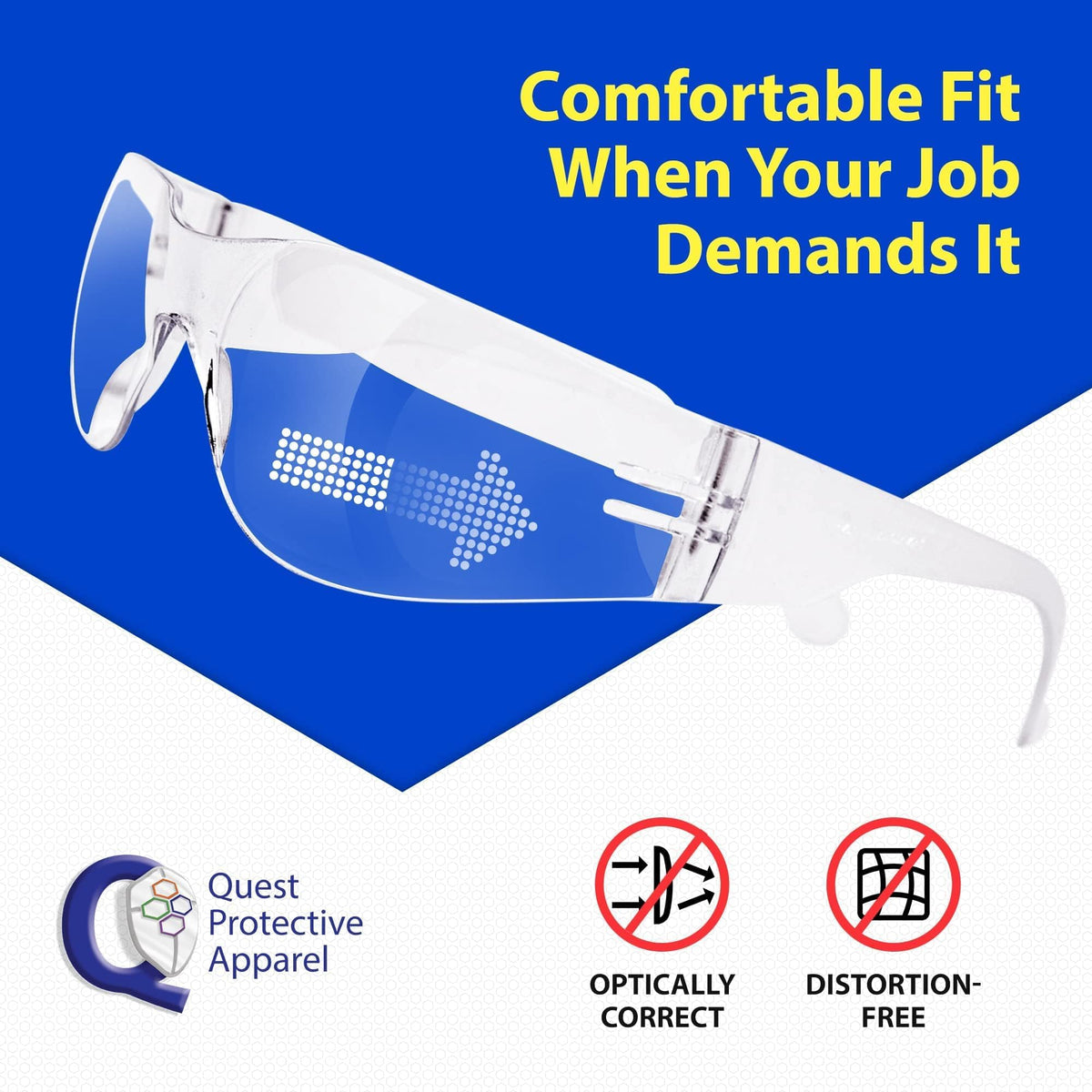 Quest Anti Fog Safety Glasses (24 Count)