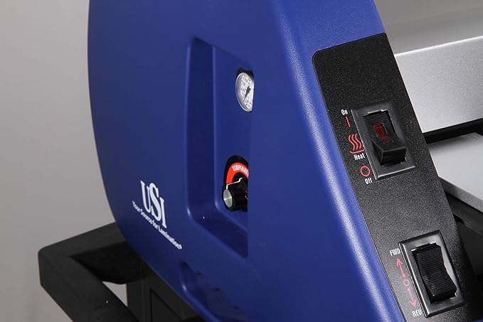 USI Thermal (Hot) Roll Laminator, CSL 2700, Laminates Films up to 27 Inches Wide and 3 Mils Thick; UL Listed, Industry Best 2-Year Warranty