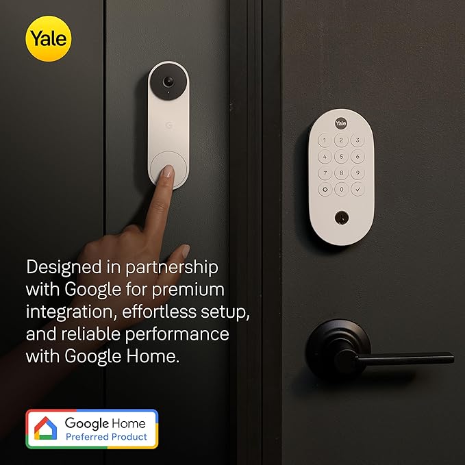 Yale Smart Lock with Matter - Made for Google Home - Snow - YRD510-MT1-SNW