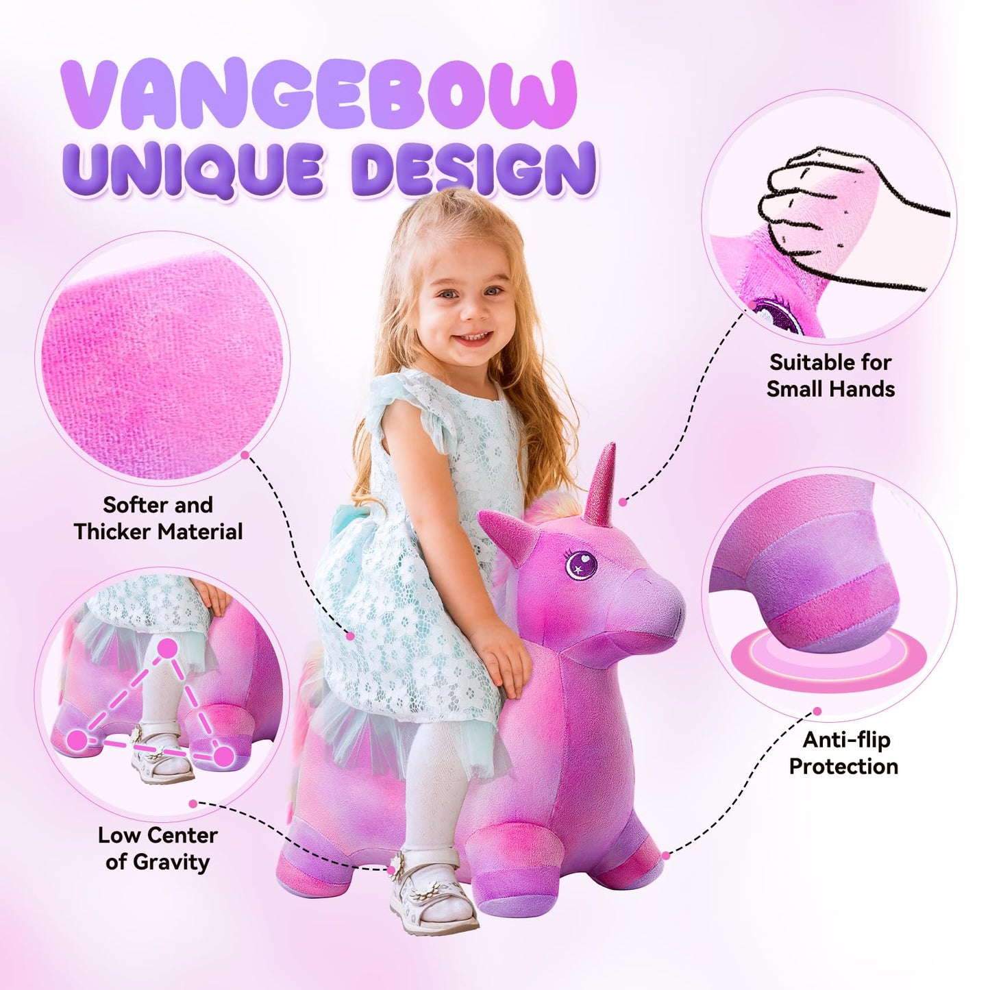 VangeBow Bouncy Unicorn with Bouncy Giraffe