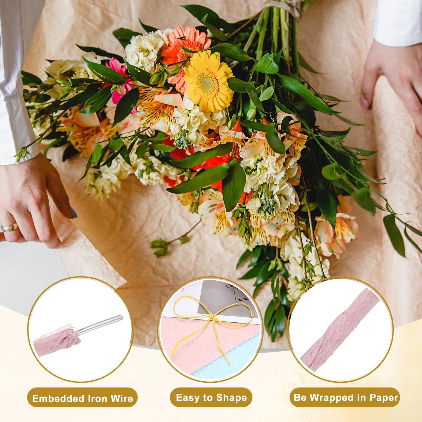 uxcell 164 Feet Floral Bind Wire Wrap Twine, 2mm Floral Wire Vine Bind Wire Rustic Craft Wire for DIY Projects Flower Bouquet Wreath Gift Wrapping Wedding Decoration Purple