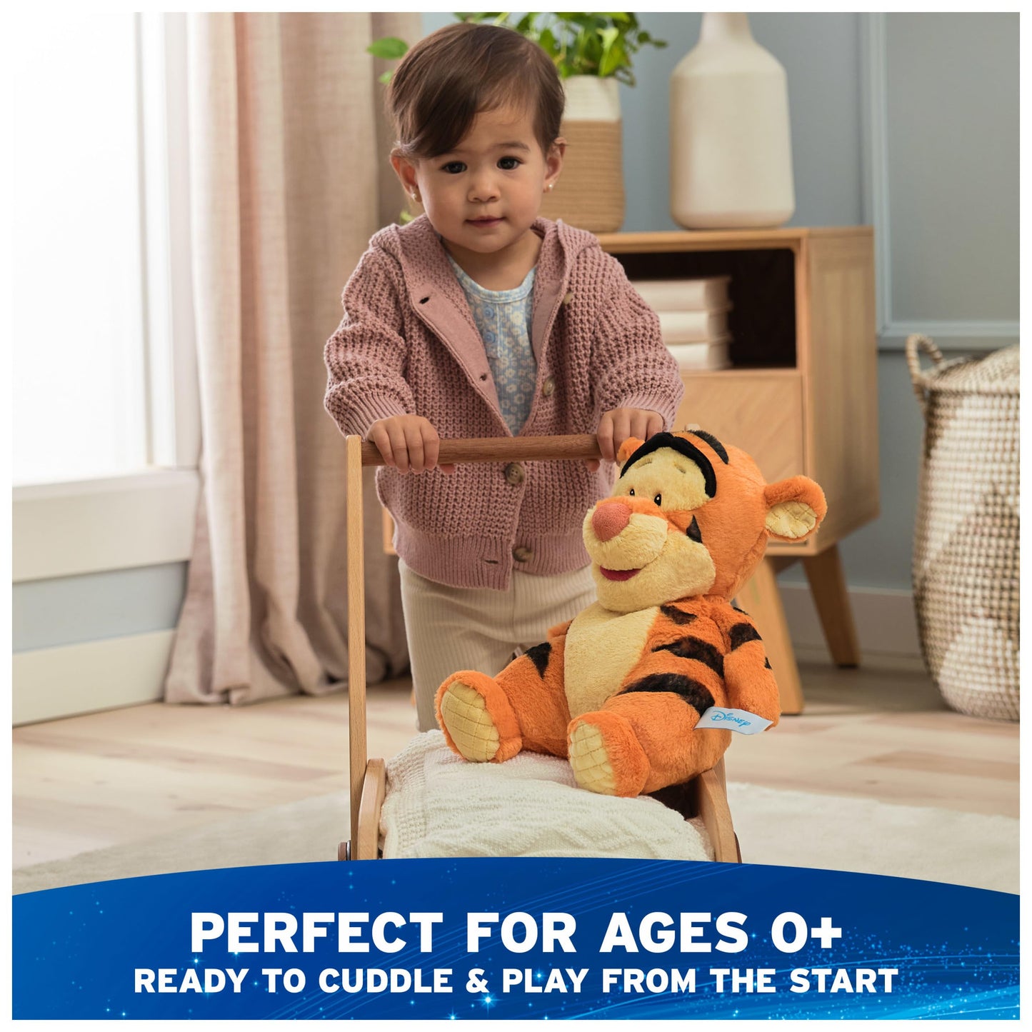 GUND Disney Official Tigger Oh So Snuggly Plush, Winnie the Pooh, Tigger Tiger Stuffed Animal for Ages 1 and Up, Orange, 12.5”