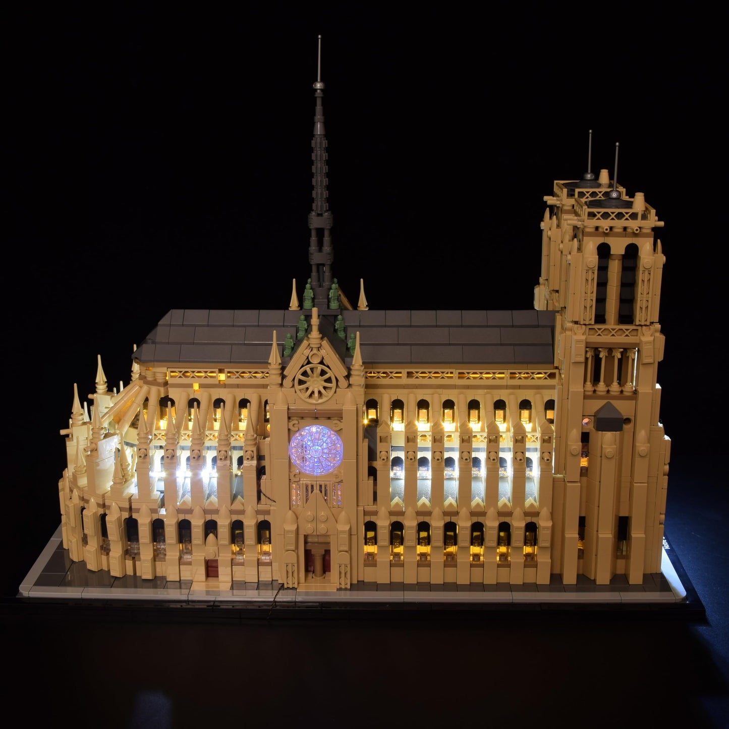 LightGo LED Lighting Kit Designed for Lego 21061 Notre-Dame de Paris Building Set - Not Include Model (Remote Version)