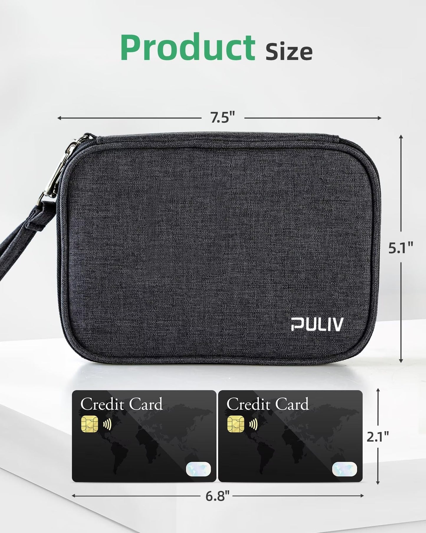 PULIV Weekly Pill Organizer 4 Times a Day with a Business Stylish Bag, Portable Pill Box 7 Day with 28 Compartments for Men, Removable Pill Sorters to Store Vitamin, Medication, Fish Oil, Supplements