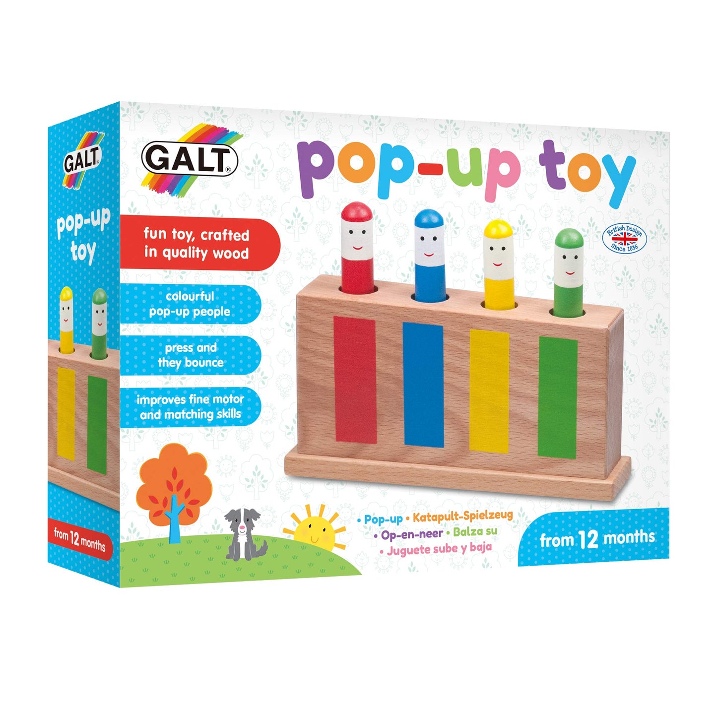 Galt Pop Up Toy, Multicolor