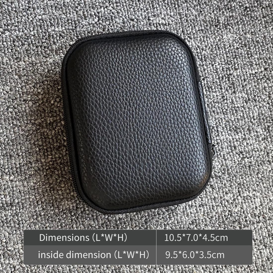 PU Leather Storage Box, Suitable for in Ear Earphones, Wired Earphones, Waterproof, Portable, Pressure Resistant Box, Earphone Storage Bag