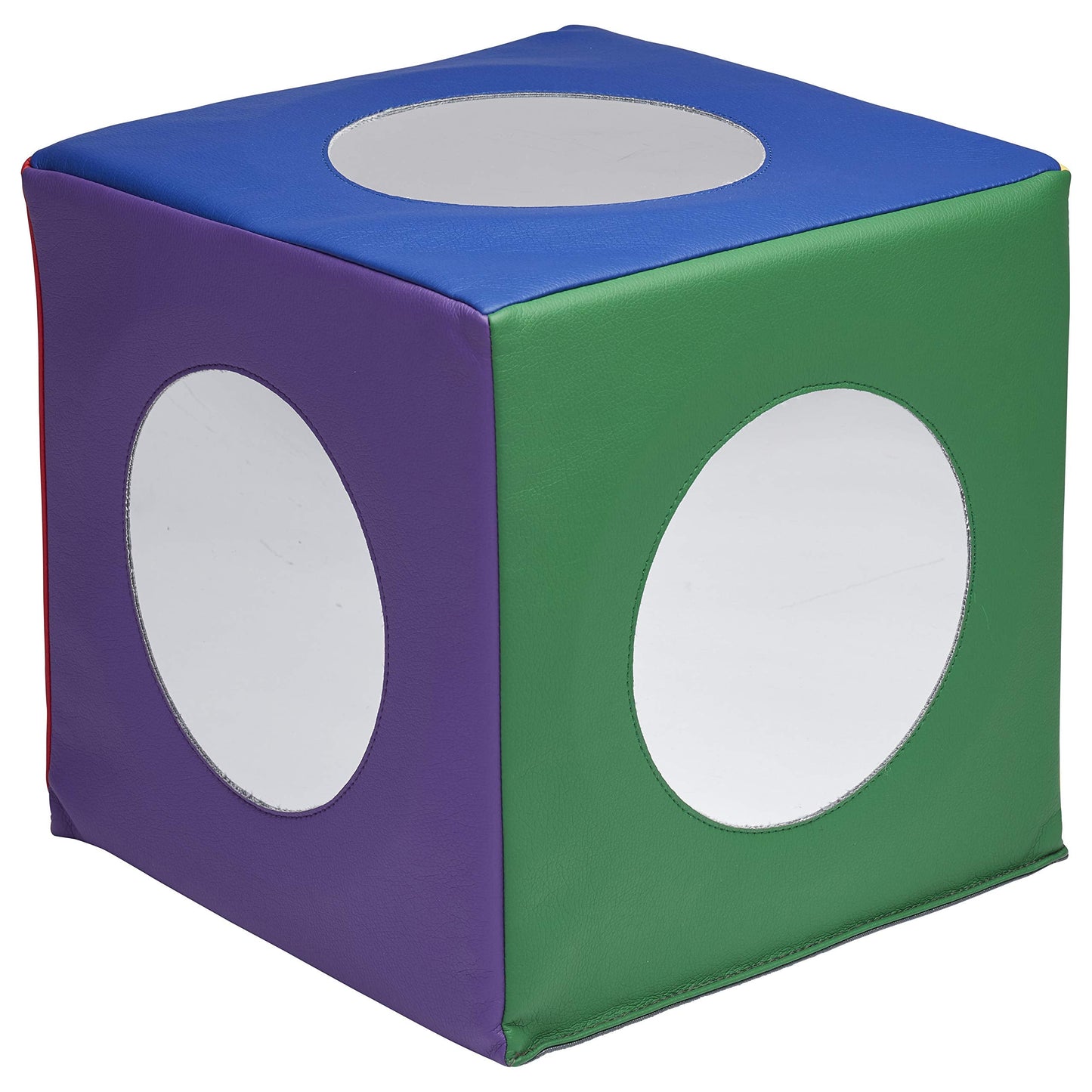 ECR4Kids SoftZone Mirror Activity and Sensory Play Cube, Baby Essentials, Assorted