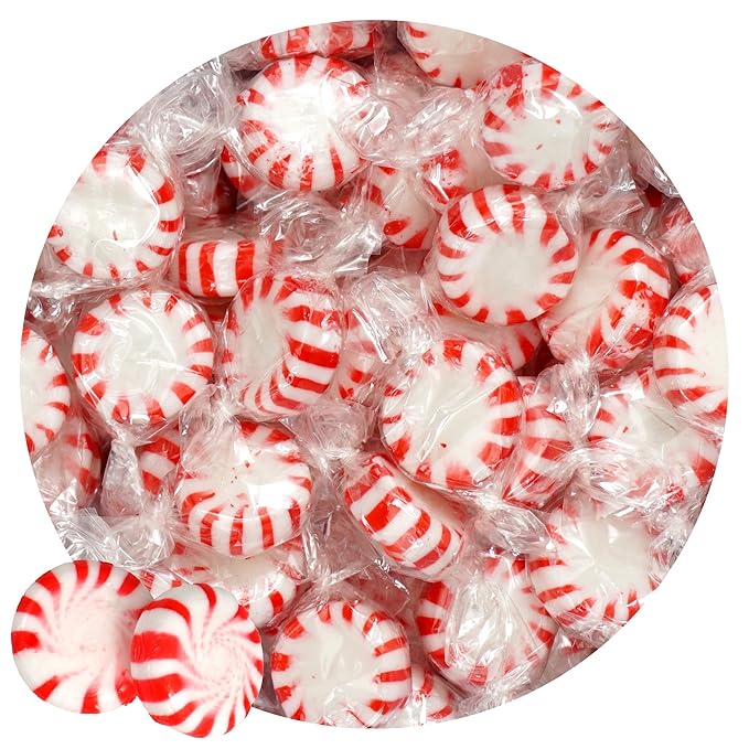 Arcor Starlight Peppermint Candy, 2 Pound Bulk Hard Candy (Approx. 150 pcs.), Individually Wrapped Peppermint, Starlight Mints
