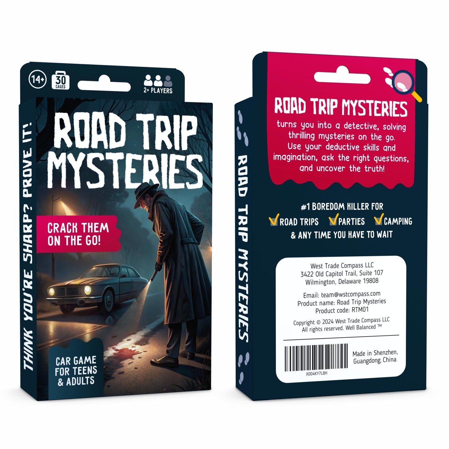 WELL BALANCED Road Trip Mysteries - Car Game for Adults & Teens, Road Trip Travel Essentials