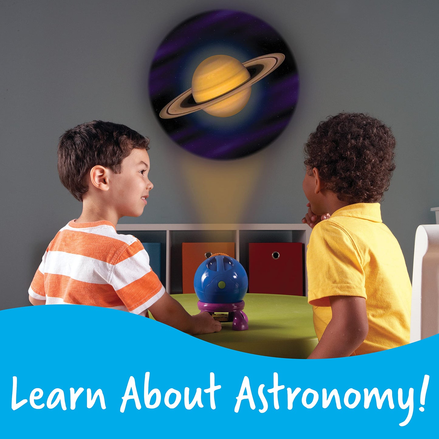 Learning Resources Shining Stars Projector - Space and Planets Exploration for Kids, Astronomy Toys, Toddlers Stargazing Toy, Glow in the Dark Stars, Galaxy and Astronaut Night Lights Observation