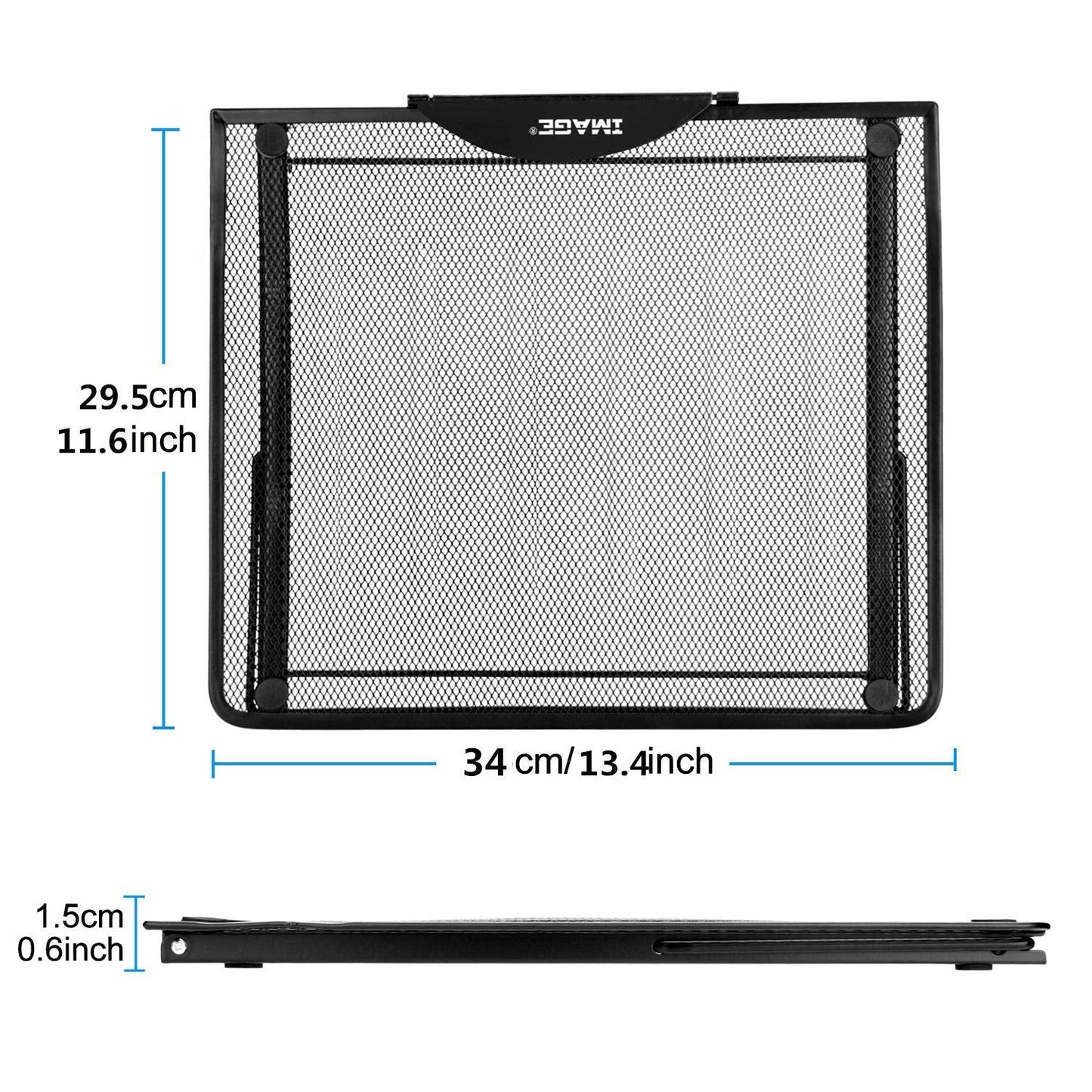 IMAGE Laptop Stand, A3 Large Version Foldable Portable Ventilated Desktop Laptop Stand Holder, Adjustable 12 Angle Points Stand, Compatible with 10" ~ 17" Notebooks, LED Light Box Pad