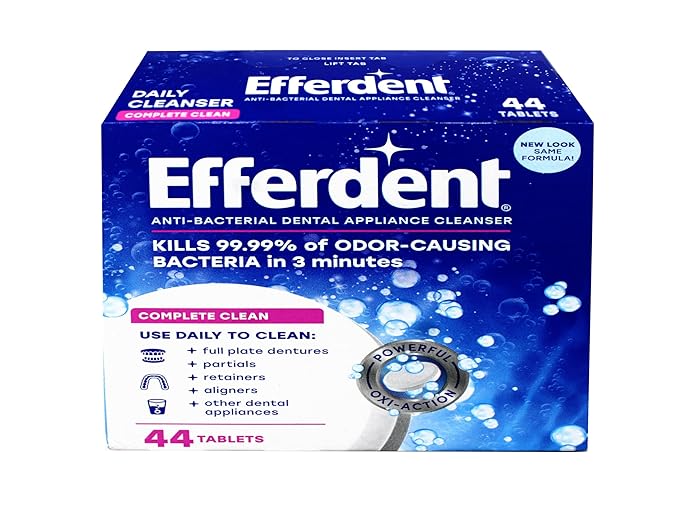 Efferdent Denture Cleanser Tablets 44 Count (Pack of 5)