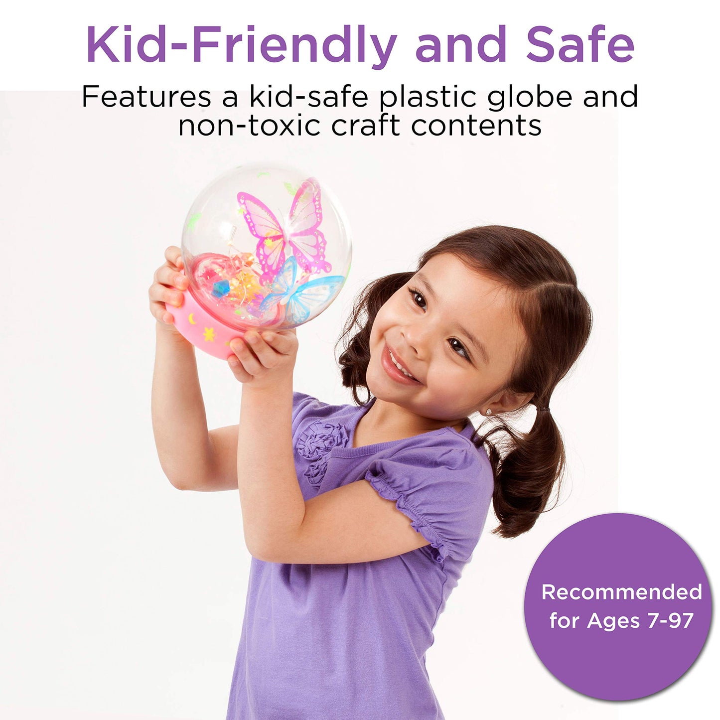 Creativity for Kids Butterfly Fairy Lights Kit | Create a Glowing Fairy Night Light with Butterflies & Sparkle | Relaxing DIY Craft & Imaginative Room Décor for Kids Everywhere (Ages 7+)