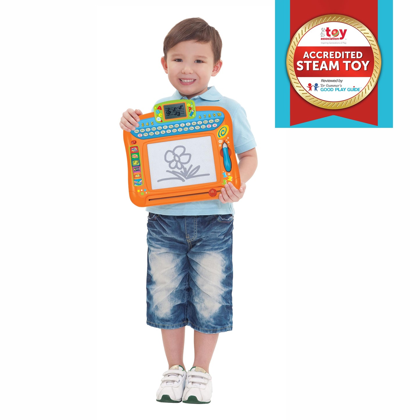 winfun Write 'n Draw Learning Board – Interactive Educational Toy for Toddlers, LCD Screen, 6 Learning Modes, Numbers, Letters, Music & More, Ideal for Ages 24 Months+