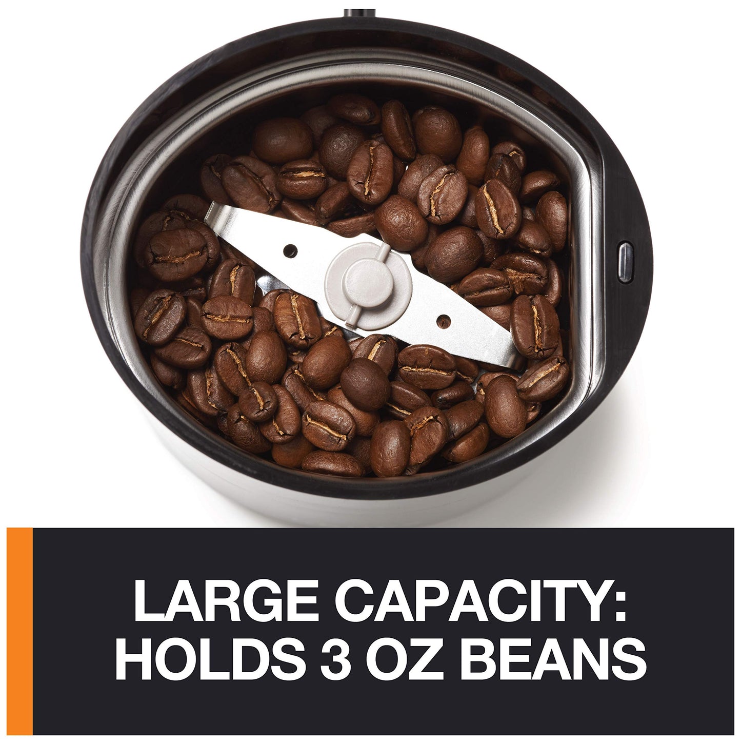 KRUPS Precision Electric Coffee Grinders, 3 oz Capacity, 200W Motor, Stainless Steel Blades for Uniform Grinding of Beans, Herb and Nuts, Coffee and Spice Grinder Electric, (Black)