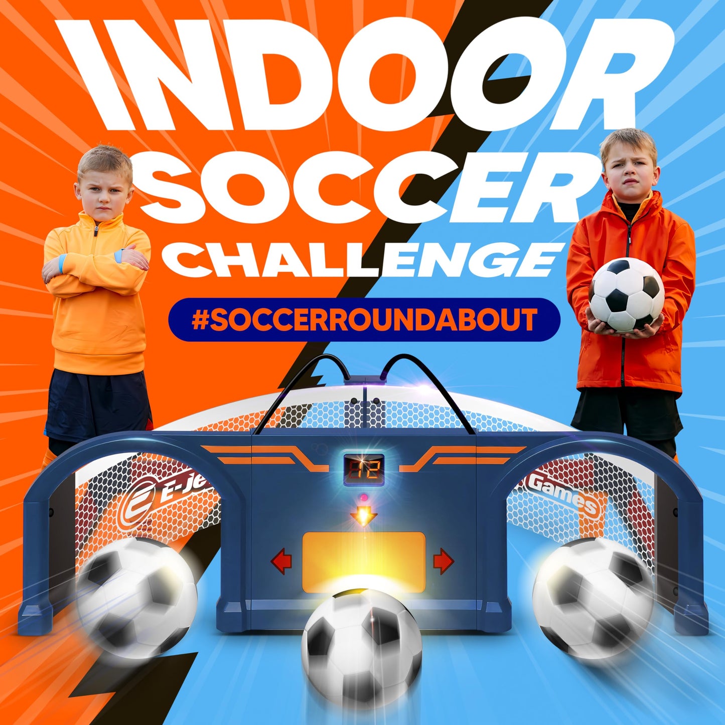 Soccer Trainer, Kids Soccer Exercises Training Set | Improve Agility First Touch Ball Control & Foot-Eye Coordination Hand-Eye
