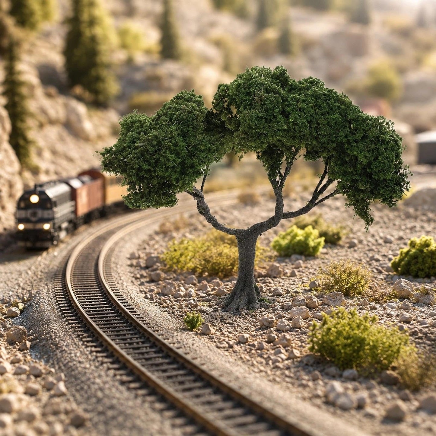 LOGOFUN Wire DIY Miniature Trees for Scenery Landscape and Railroad Sand Table Models Dollhouse Micro Landscape Decoration