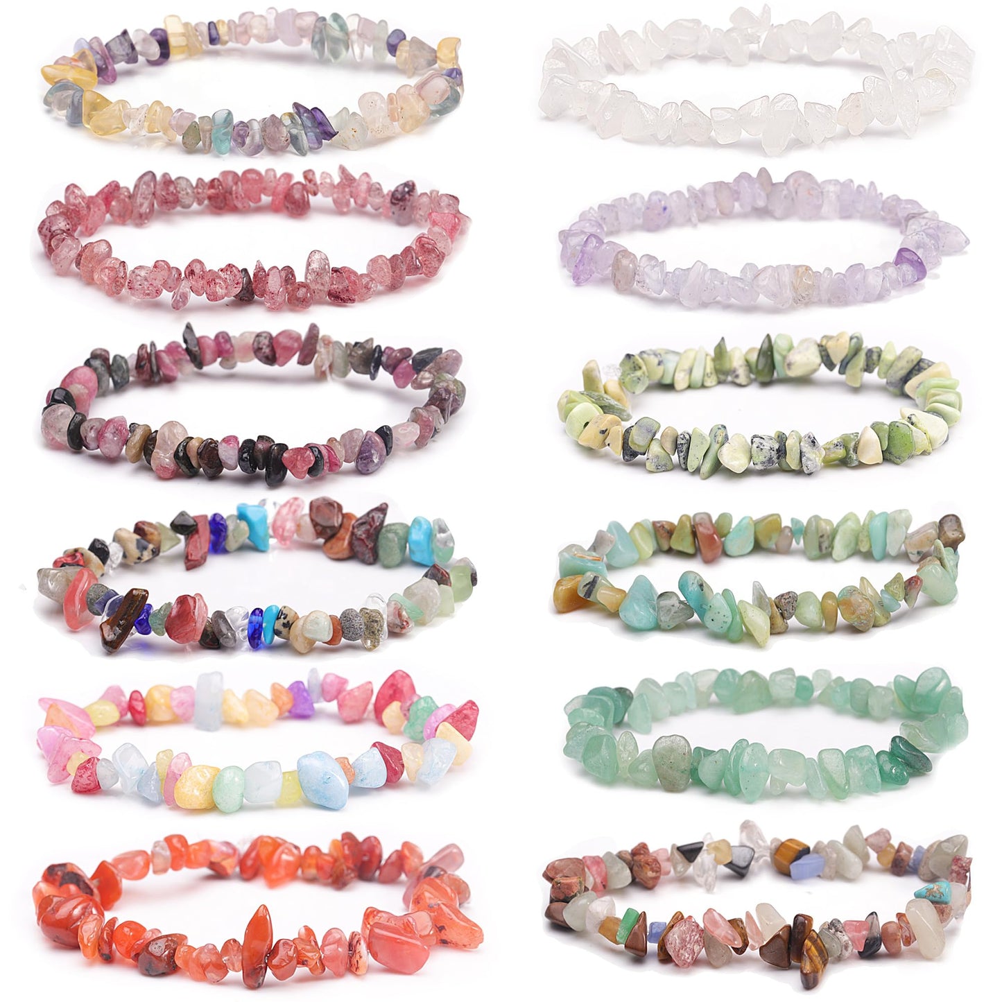 Youngbling Natural Chip Stone Beads 450 Pcs 5-8mm Healing Crystal Irregular Gemstone Drilled Lose Rocks Turquoise Beads Bulk for Bracelet Jewelry Making