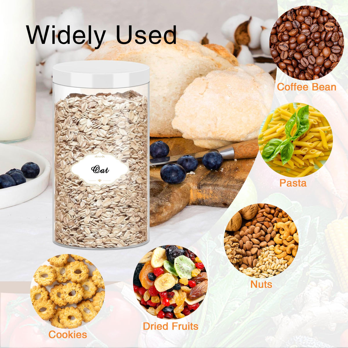32 OZ Plastic Jars with Lids (16 Count)