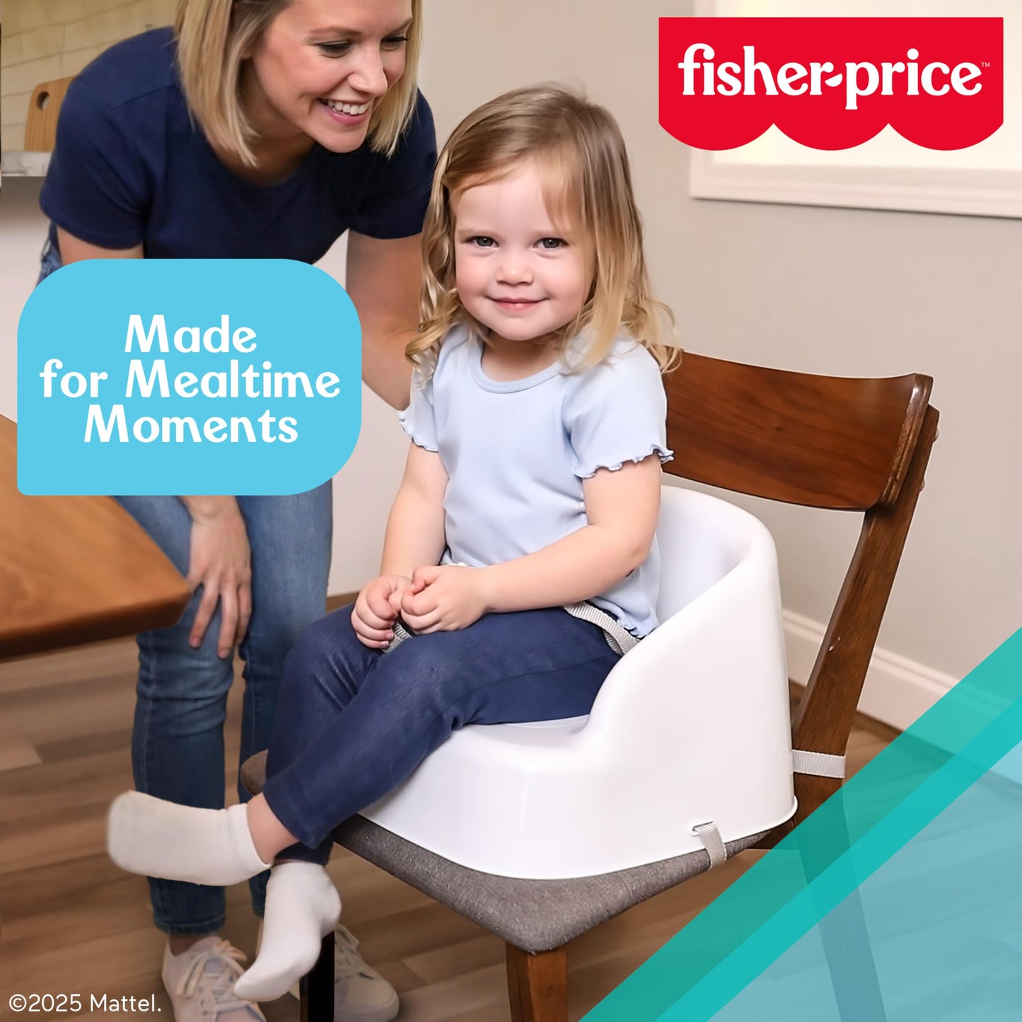 Fisher-Price™ Booster Seat, Lightweight, Portable Dining Chair for Toddlers 6+ Months