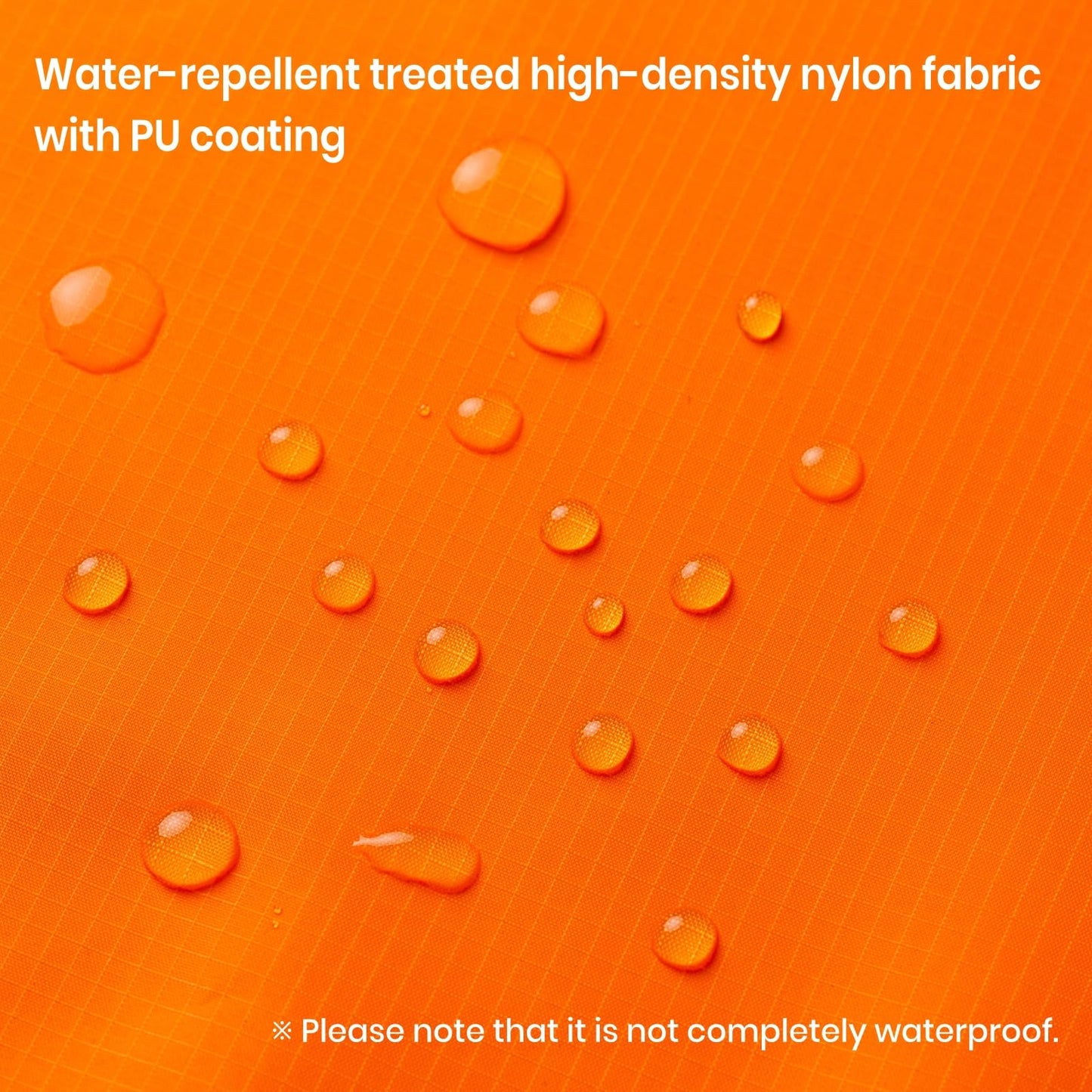 sheelokhwui Precut Nylon Fabric (2 Yards x 57 inch) - Water Repellent Ripstop Fabric, Lightweight, Durable - Used for Covers, Flags, Sacks, Bags, Kites, Outdoor Crafts and DIY - Orange
