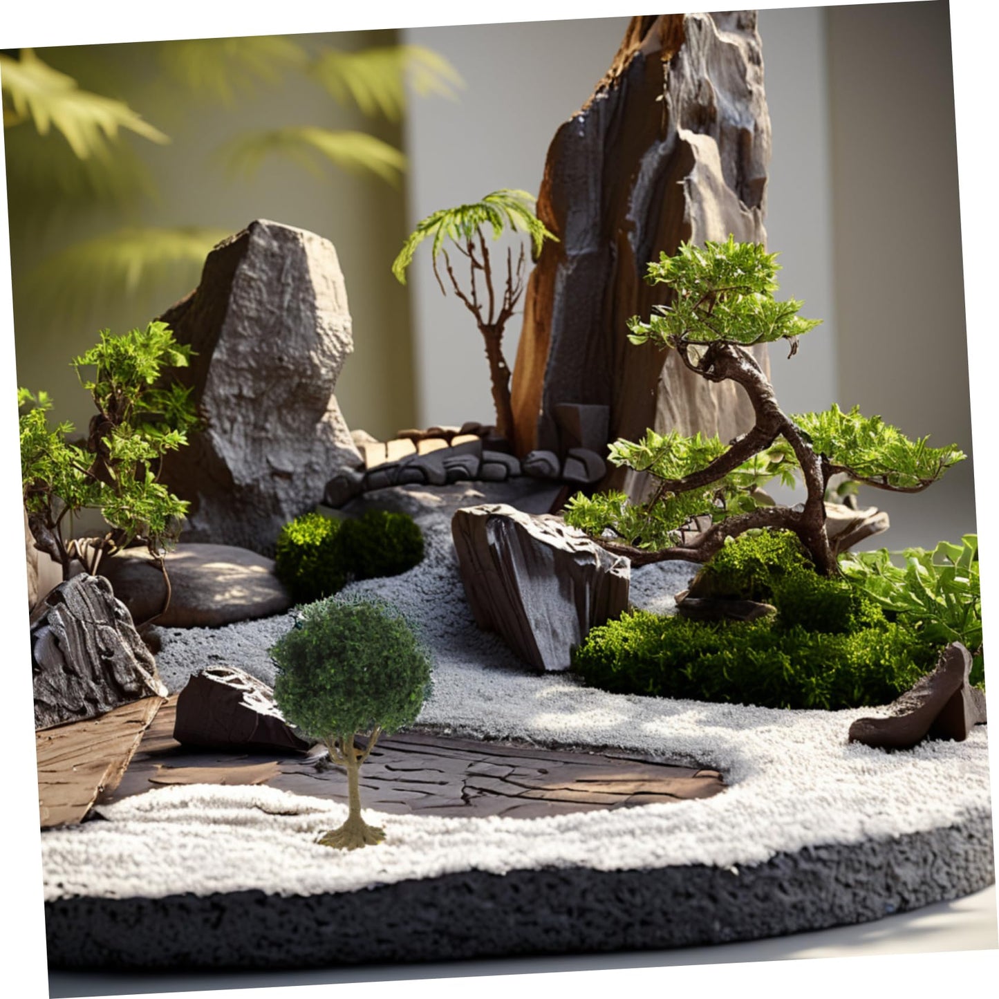 YARNOW Landscape Tree Model 3.93 Inch Miniature Trees for Model Train Scenery Architectural Models Realistic Fake Trees for DIY Crafts and Scenic Layouts