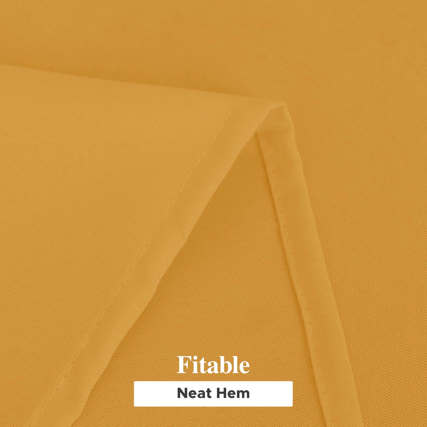Fitable 6 Pack Gold Round Tablecloths - 90 Inches Round - Wrinkle and Stain Resistant Fabric Table Clothes, Washable Polyester Table Covers for Wedding Party Banquet Formal Events Fall Thanksgiving