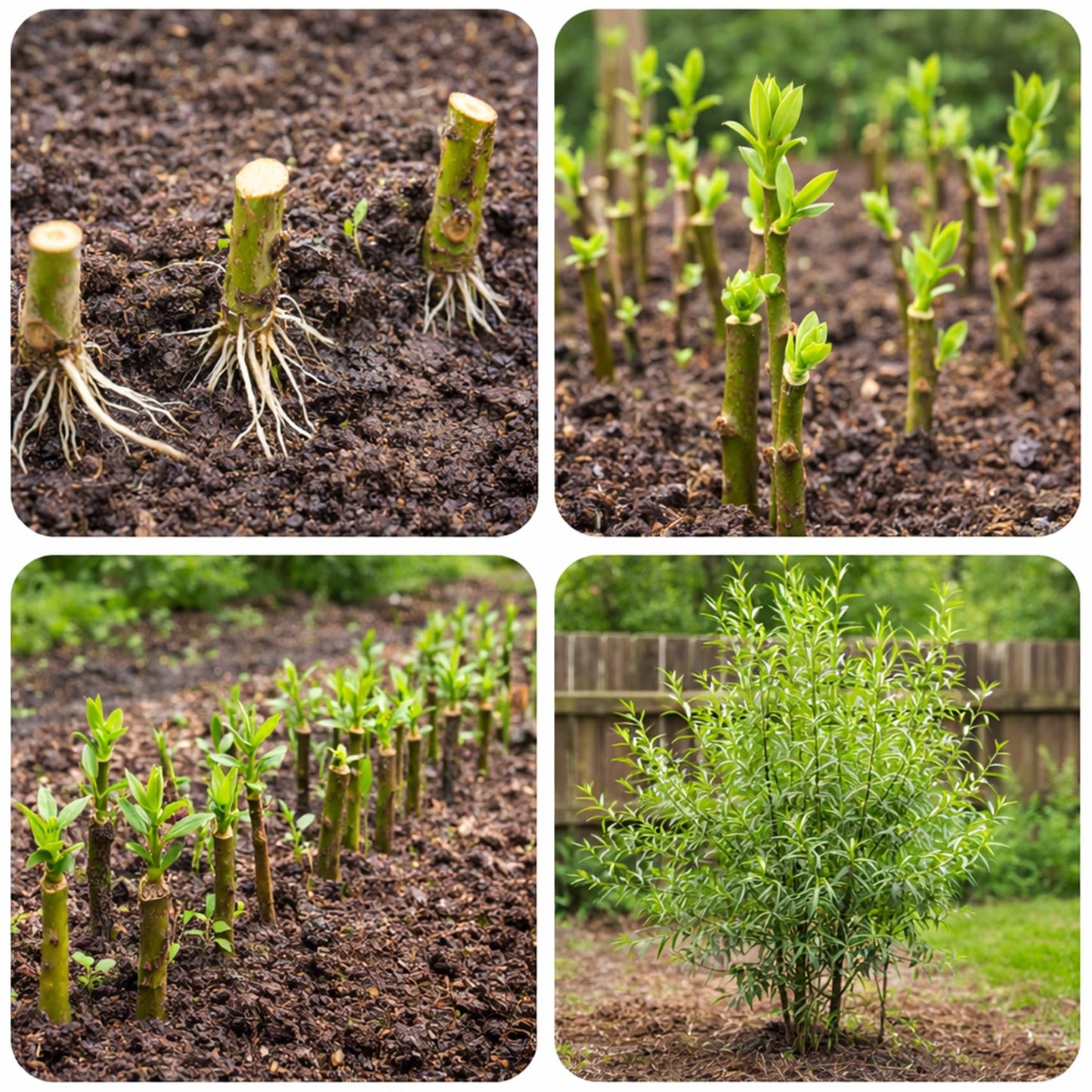 Hybrid Willow Tree Cuttings – Fast Growing Privacy & Shade Trees – Easy to Root Live Cuttings – Cold Hardy, High Yield Trees for Screens & Windbreak (10 Cuttings)